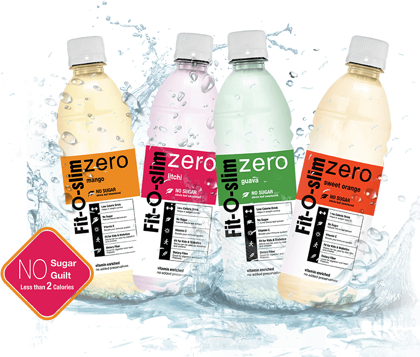 Sugar Free Flavored Water Bottles Splash PNG image