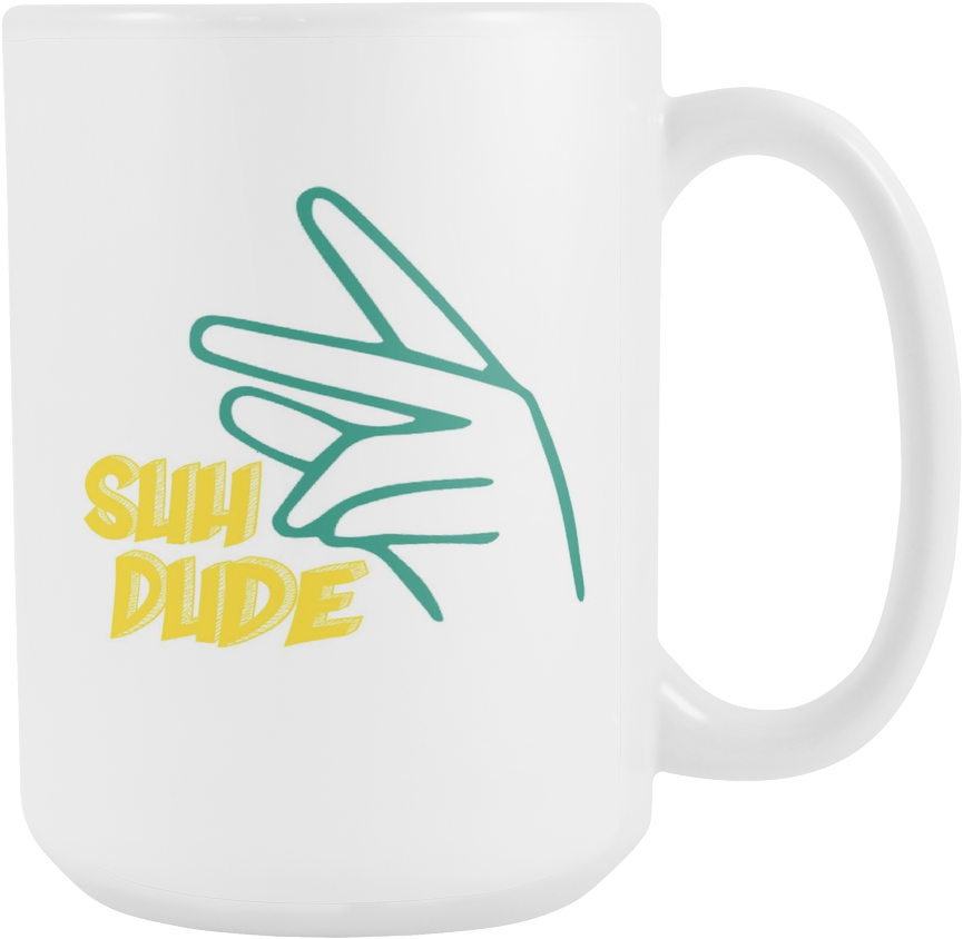 Suh Dude Hand Gesture Mug PNG image