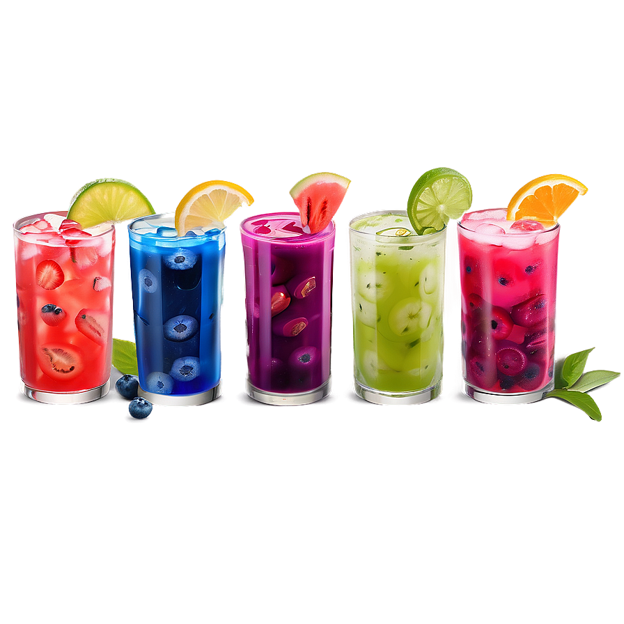 Summer Aguas Frescas Selection Png 06122024 PNG image