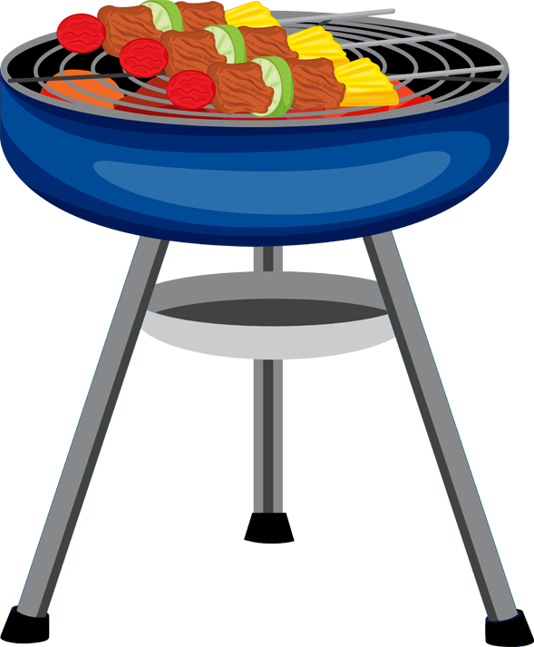 Summer Barbecue Grill Vector PNG image