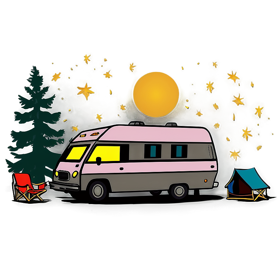 Summer Camping Under The Stars Png 05212024 PNG image