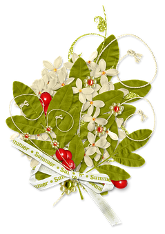 Summer Floral Arrangement PNG image