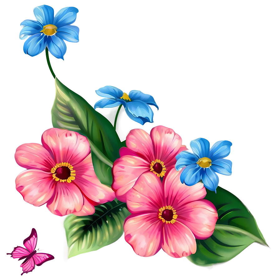 Summer Flower Transparent Art Png 05252024 PNG image