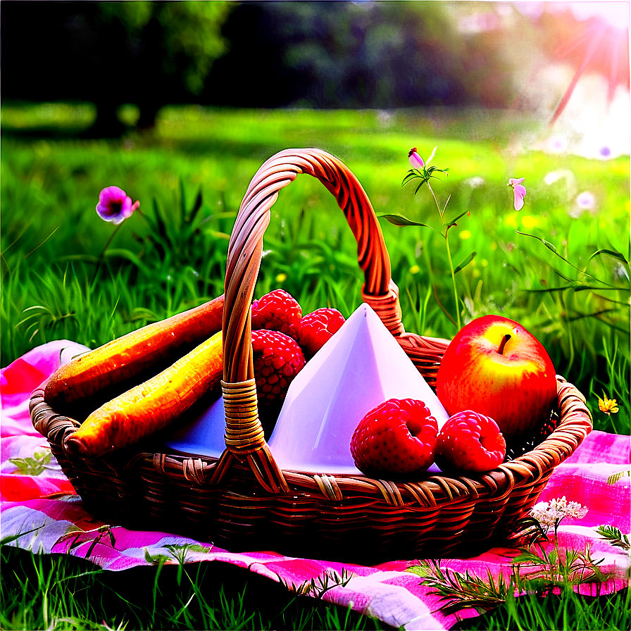 Summer Meadow Picnic Png 05212024 PNG image