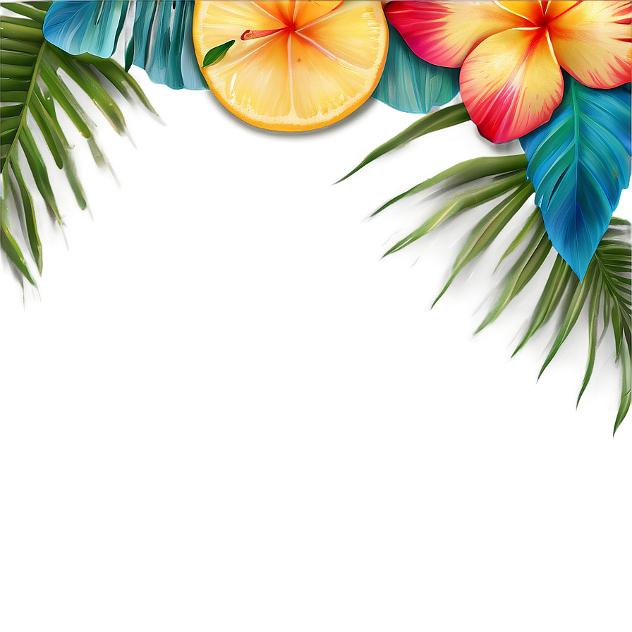 Summer Tropical Border Png 43 PNG image