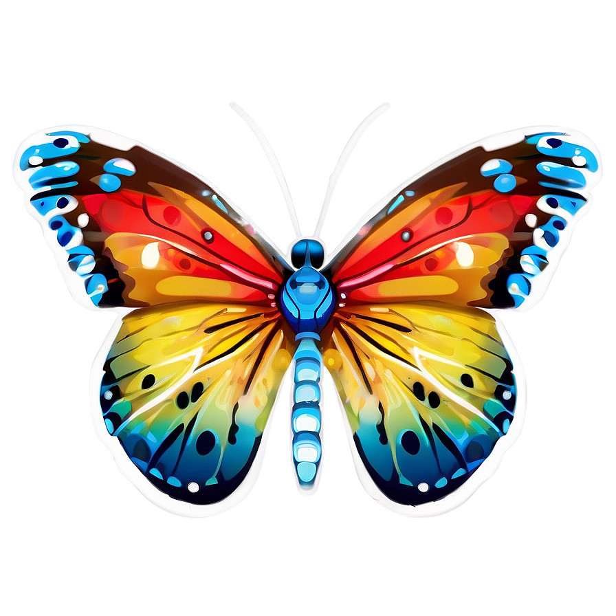 Summer Vibes Butterfly Png Dii51 PNG image