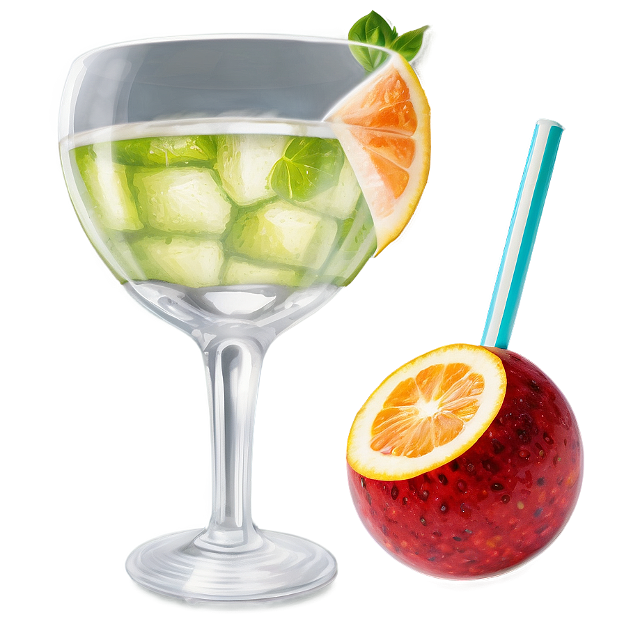 Summer Vibes Cocktail Png 06252024 PNG image