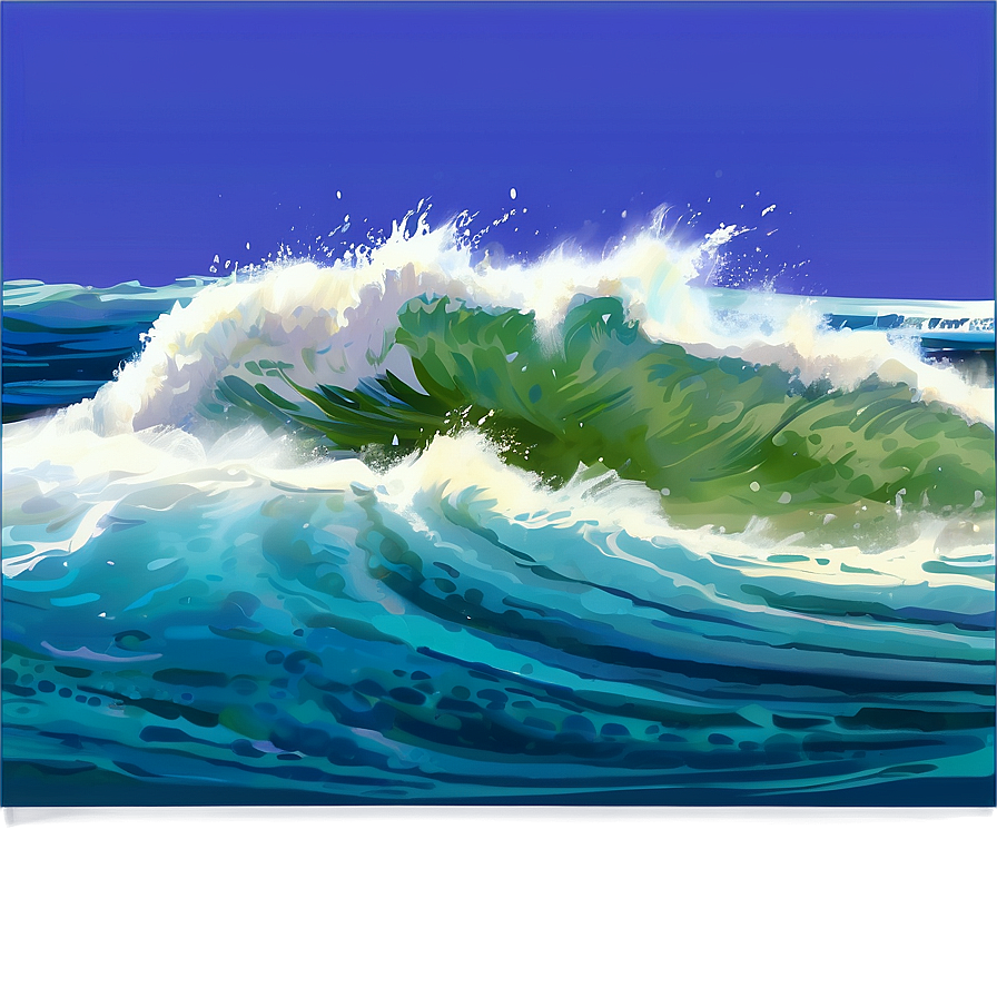 Summer Vibes Ocean Wave Png 17 PNG image