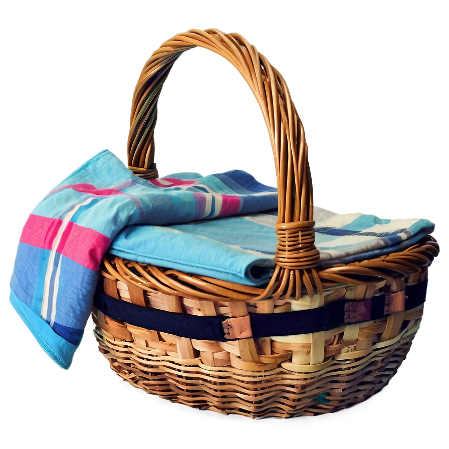 Summer Vibes Picnic Basket Png Nii32 PNG image