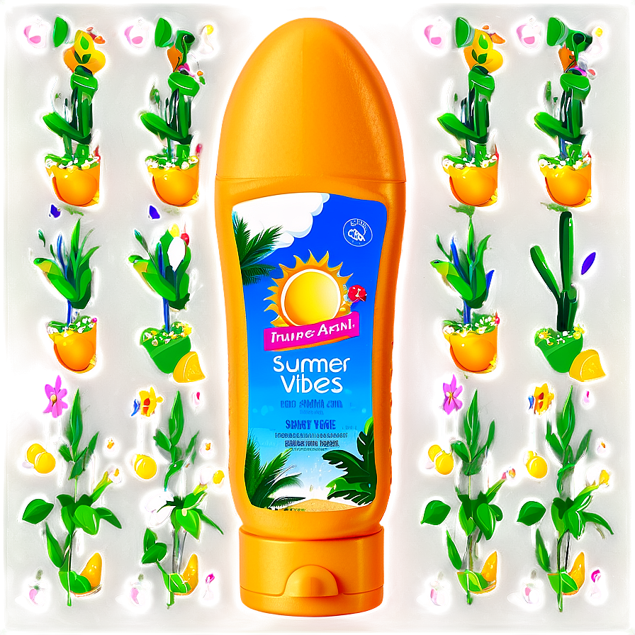 Summer Vibes Sunscreen Png 33 PNG image