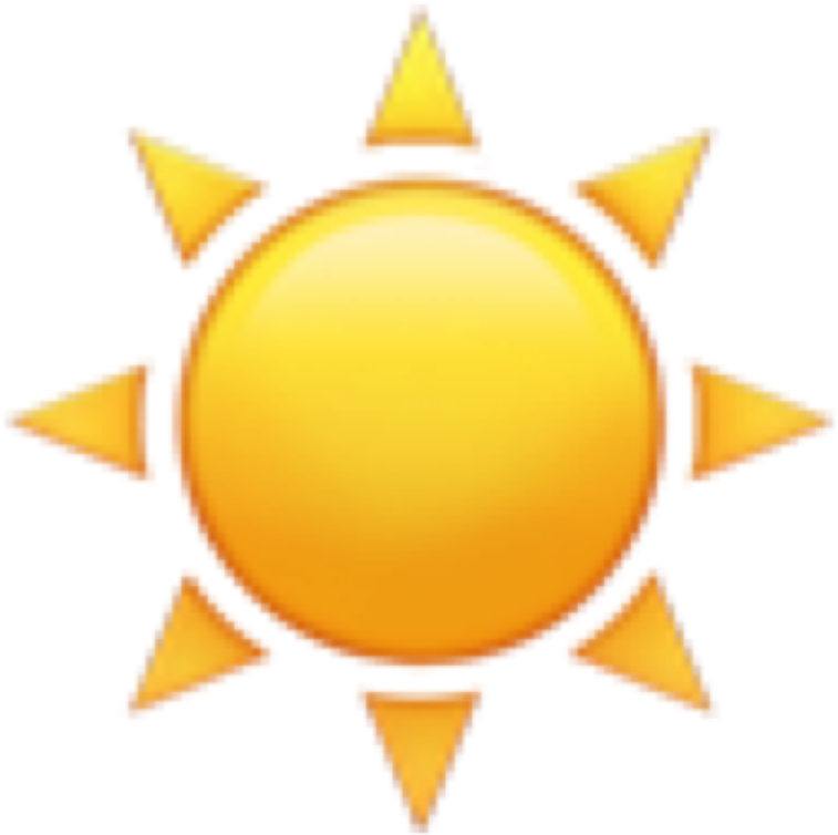 Sun_ Emoji_ Glowing PNG image