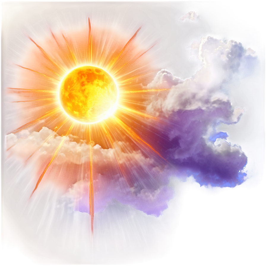 Sun Flare Cloudy Sky Png 94 PNG image