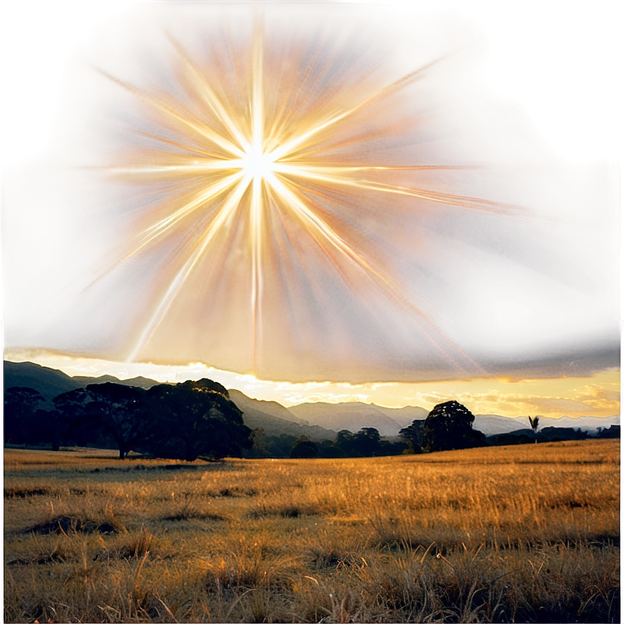 Sun Flare Landscape Png Few PNG image