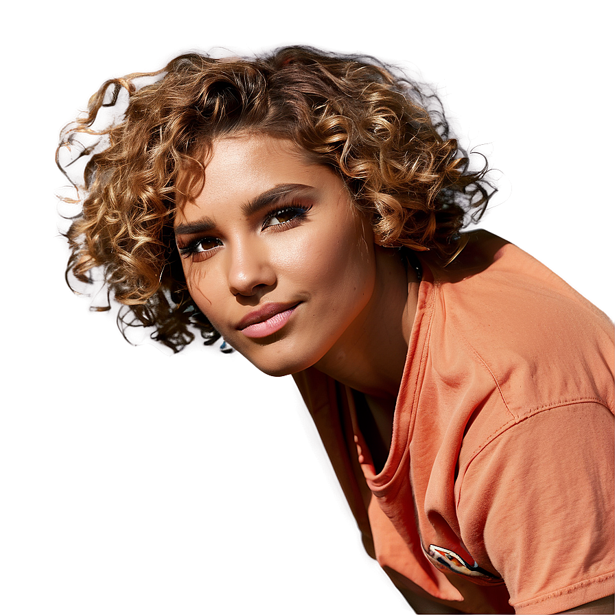 Sun-kissed Curly Hair Png Hxk20 PNG image