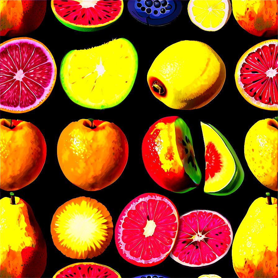Sun-kissed Fruit Selection Png Ltd PNG image