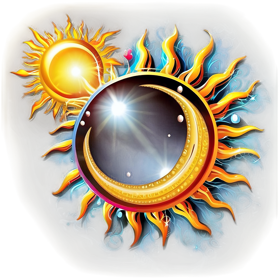 Sun Reflection Illustration Png 06262024 PNG image