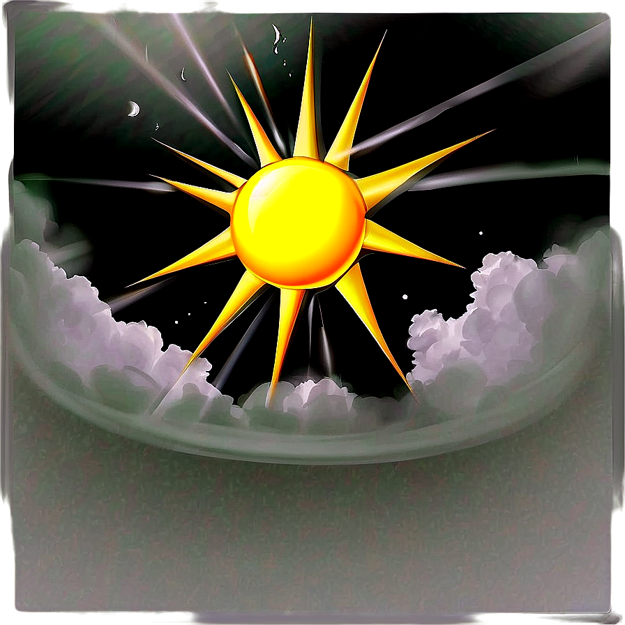 Sun Reflection Illustration Png 06262024 PNG image