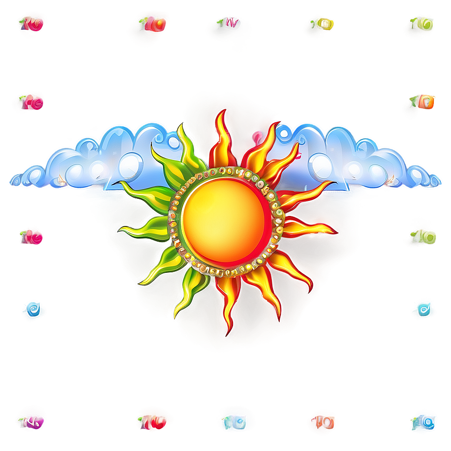 Sun Transparent Decoration Png 05252024 PNG image