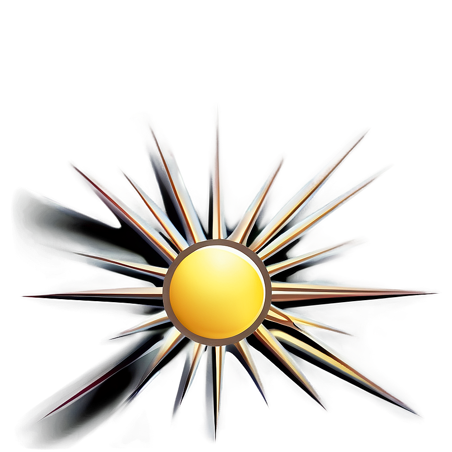 Sun With Rays Transparent Png 05252024 PNG image