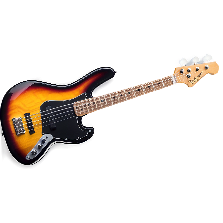 Sunburst Bass Guitar Png 06202024 PNG image