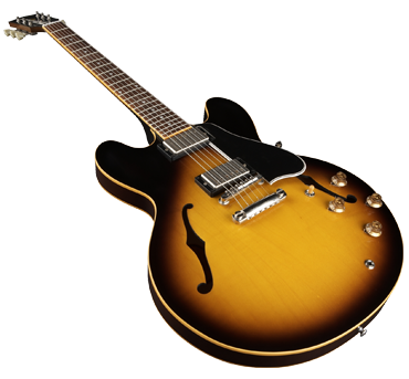 Sunburst Electric Guitar PNG image