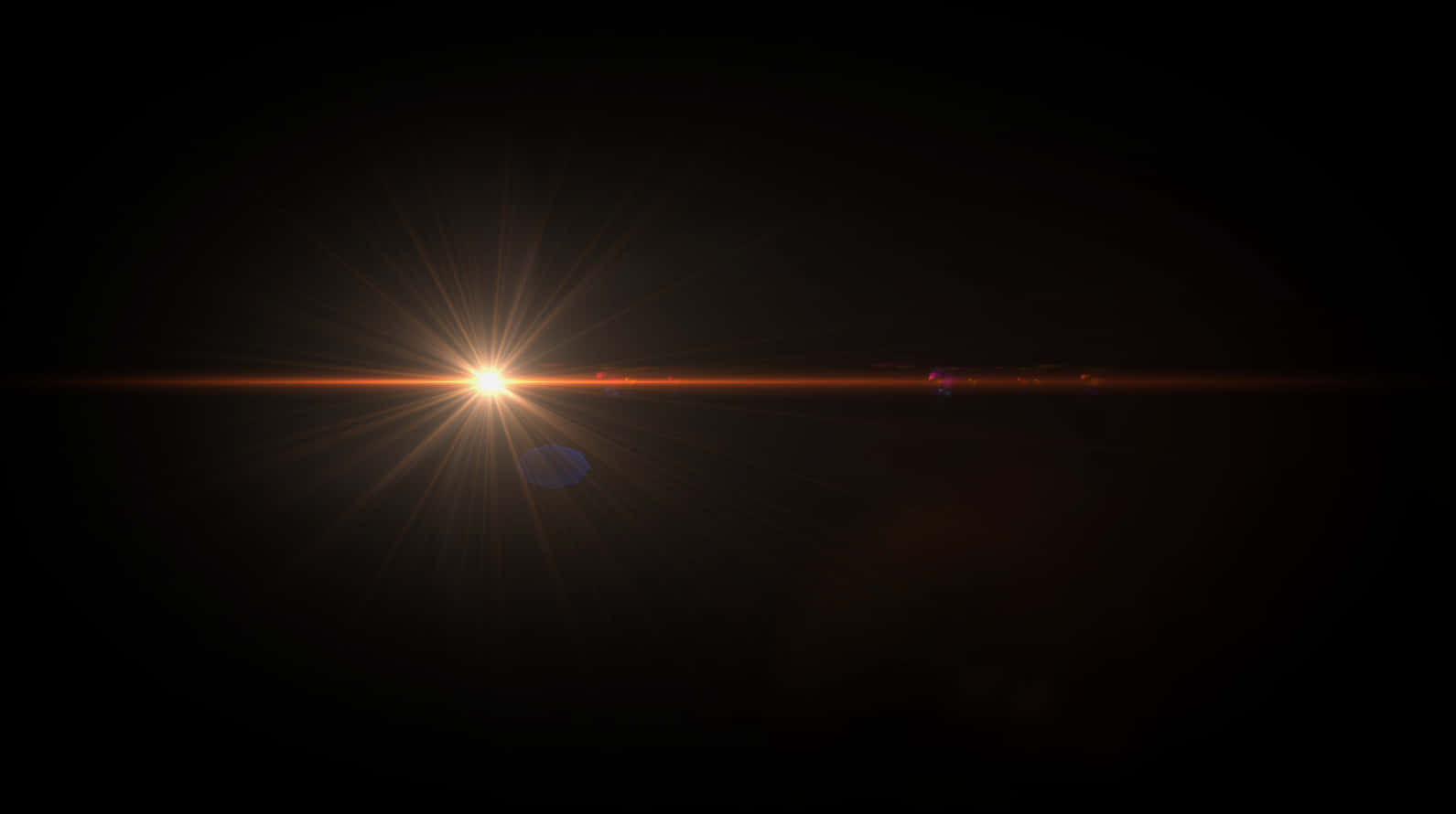 Sunburst Lens Flare Effect PNG image