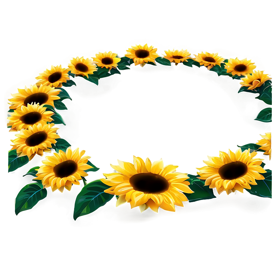 Sunflower Circle Png 06252024 PNG image