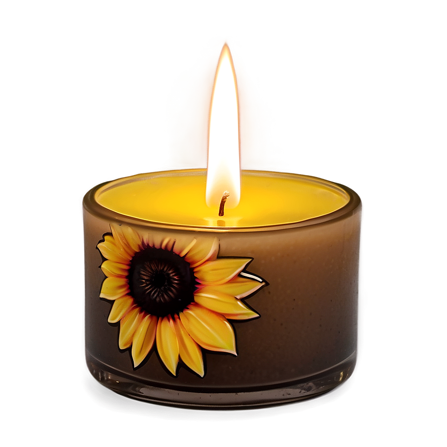 Sunflower Delight Candle Png 05242024 PNG image