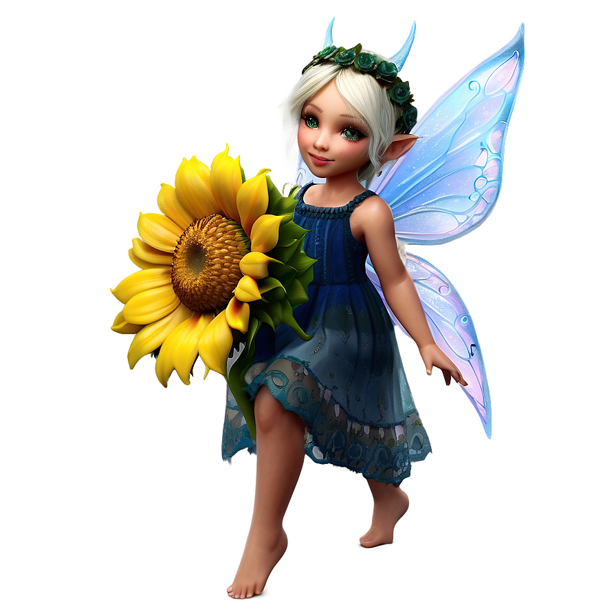 Sunflower Fairy Png 05062024 PNG image