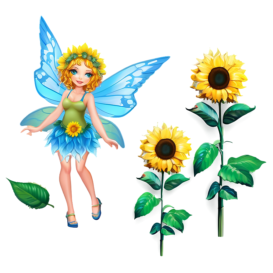 Sunflower Fairy Png 7 PNG image