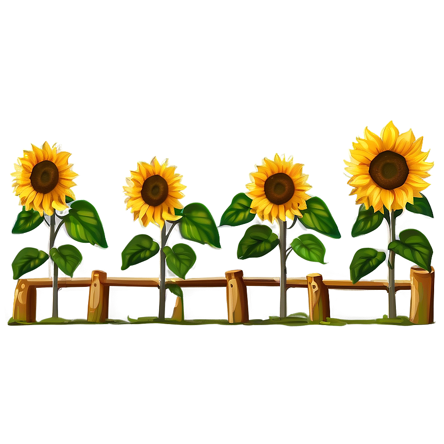 Sunflower Farm Landscape Png 05252024 PNG image