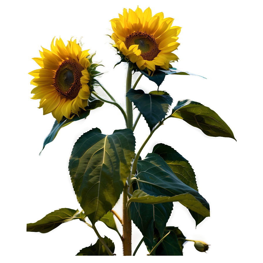 Sunflower Field At Dusk Photo Png 05212024 PNG image