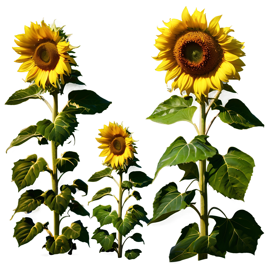 Sunflower Field At Dusk Photo Png Pye PNG image