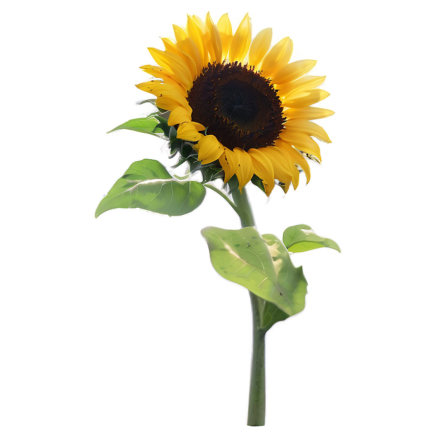 Sunflower Head Silhouette Png Htx44 PNG image