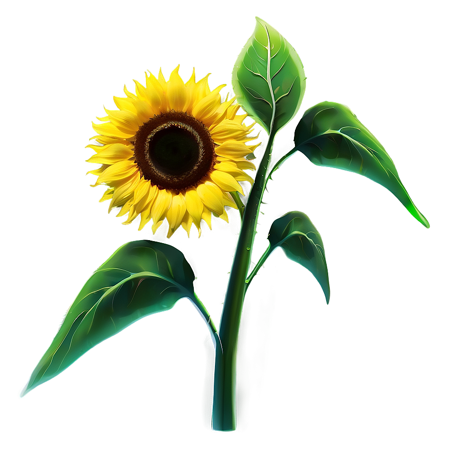 Sunflower In Wind Png 39 PNG image