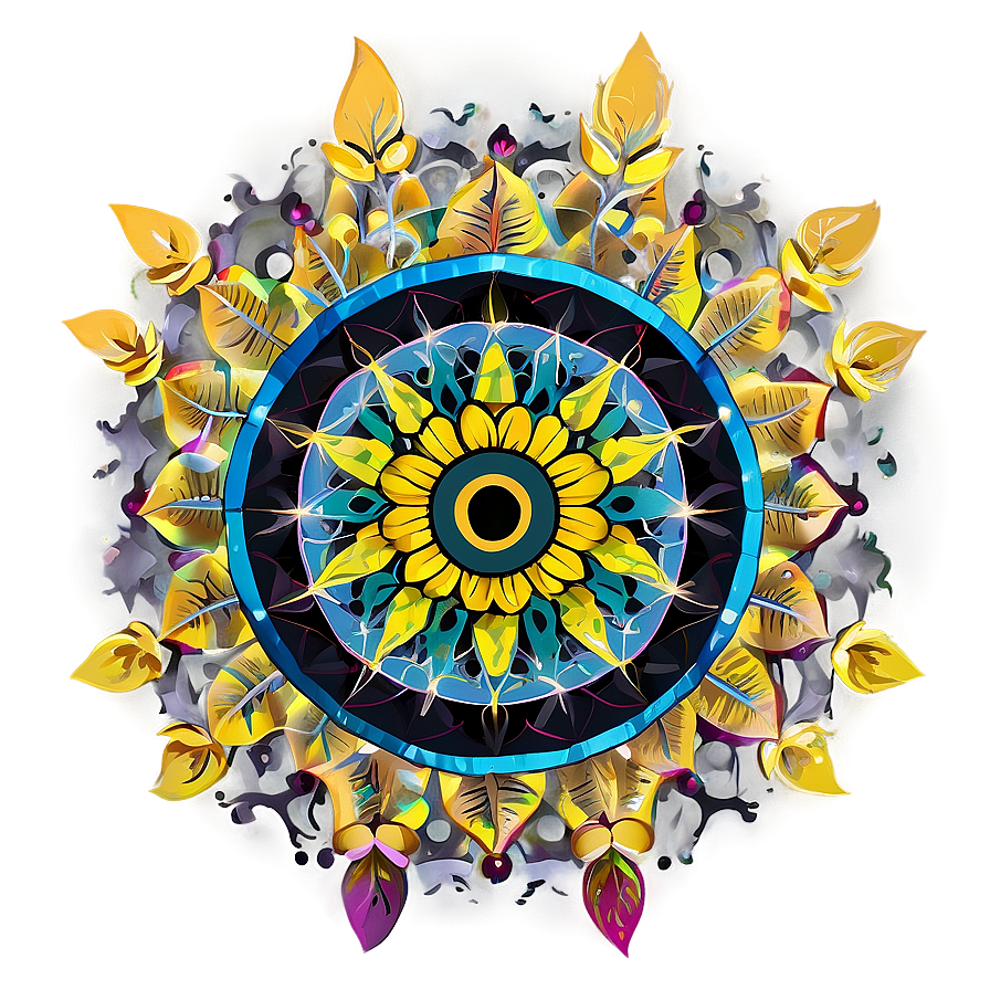 Sunflower Sacred Geometry Png Jws PNG image