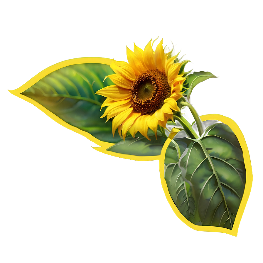 Sunflower Transparent Template Png Ugn PNG image