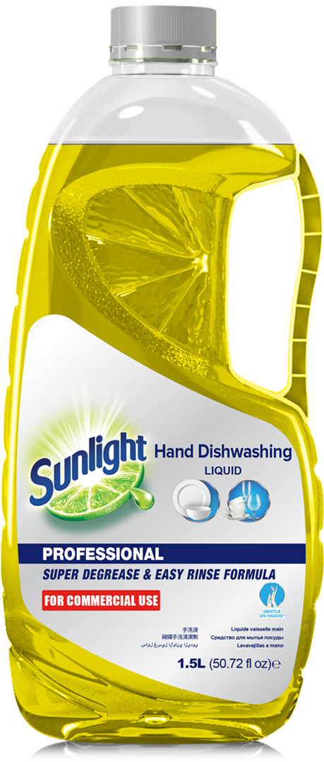 Sunlight Dishwashing Liquid Bottle PNG image