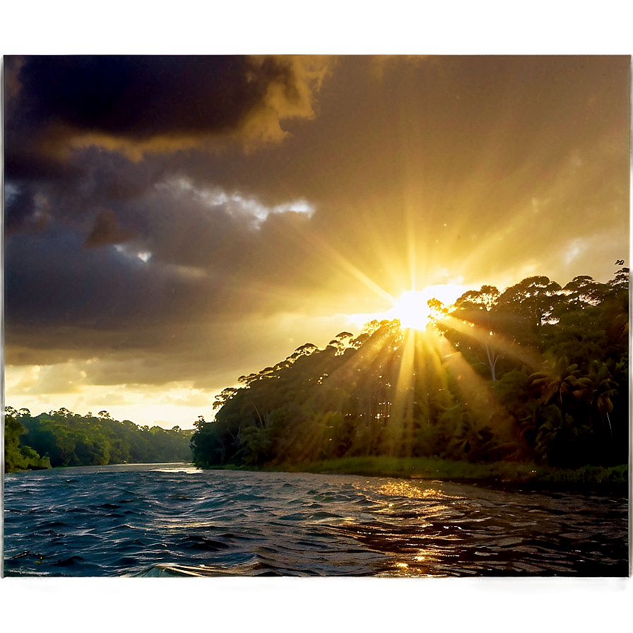 Sunlight Glistening On A River Png 37 PNG image