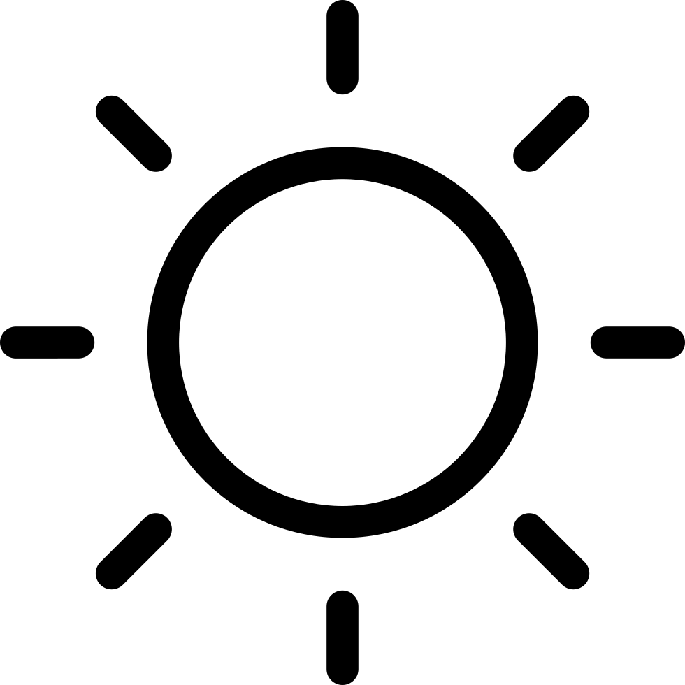 Sunlight Symbol Graphic PNG image