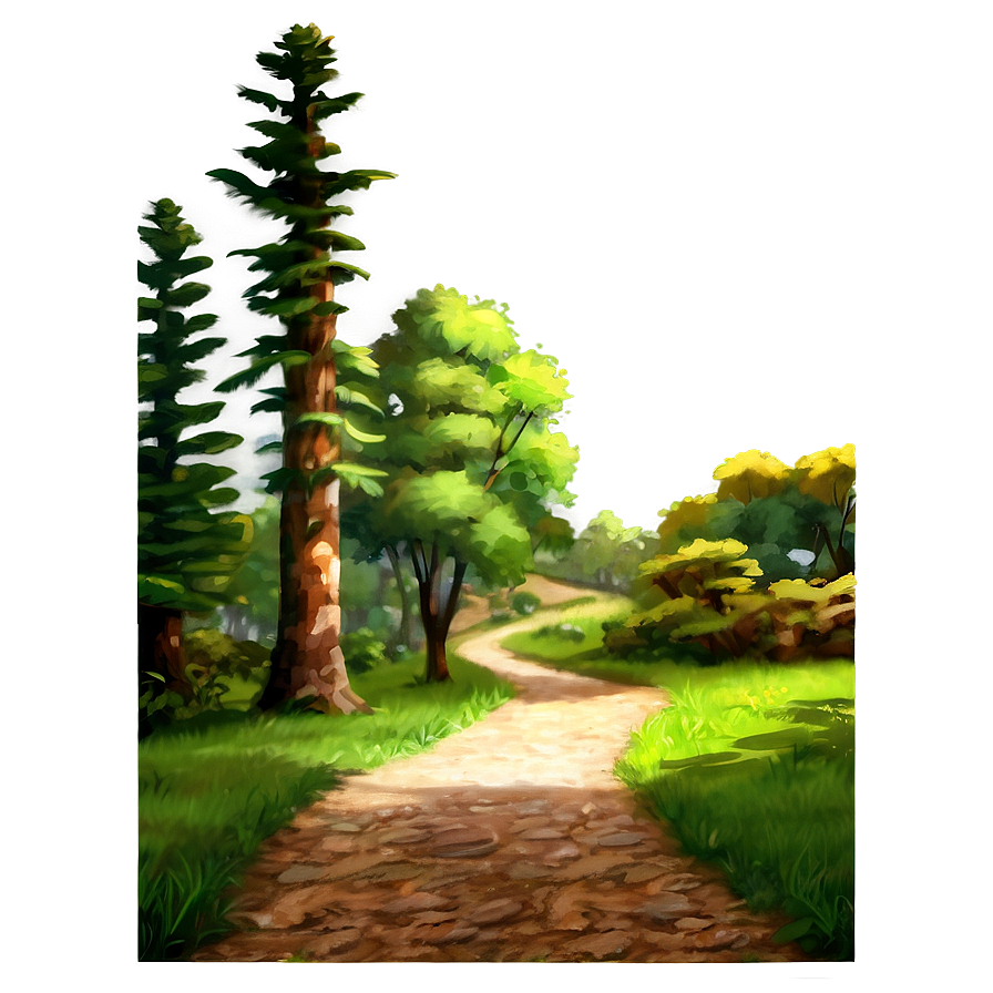 Sunlit Countryside Path Png 06202024 PNG image