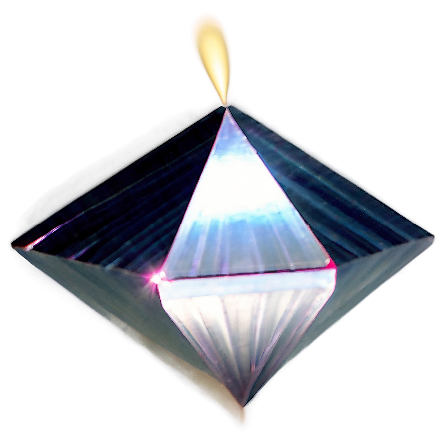 Sunlit Crystal Pyramid Png Stj41 PNG image