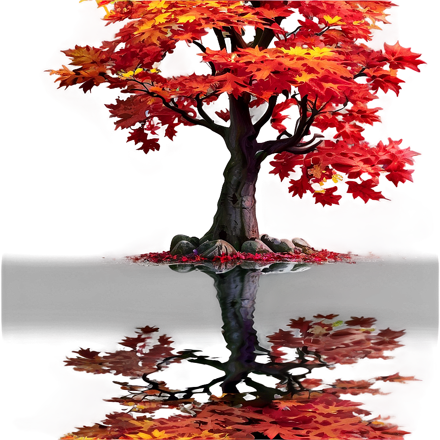 Sunlit Maple Tree Tranquility Png Yhi64 PNG image