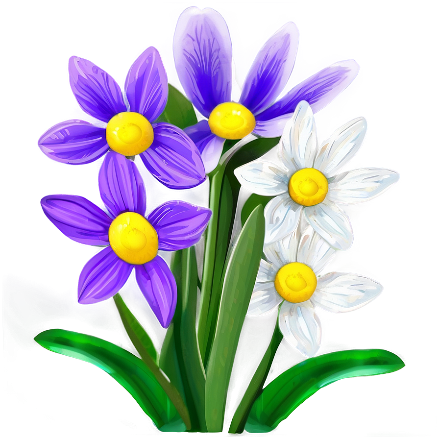 Sunlit Spring Flower Png Vkm79 PNG image