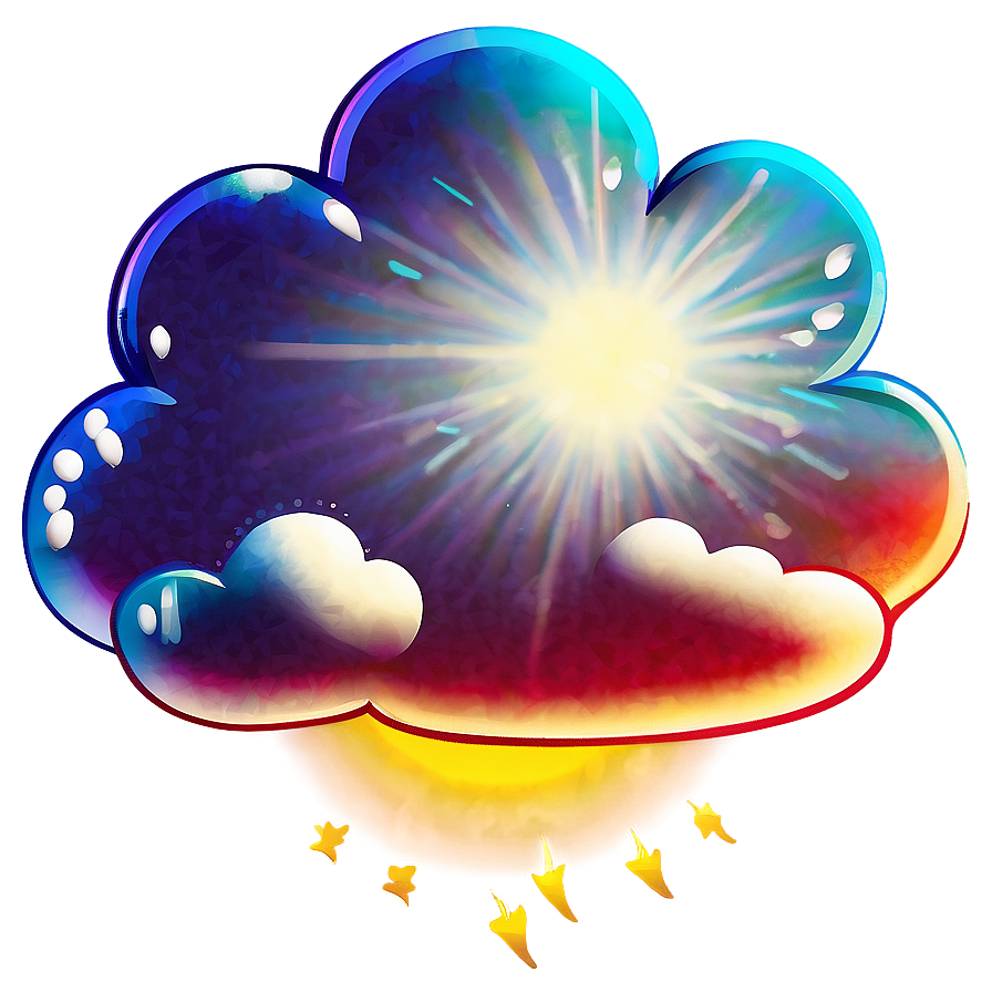 Sunny Cloud Clipart Png 5 PNG image