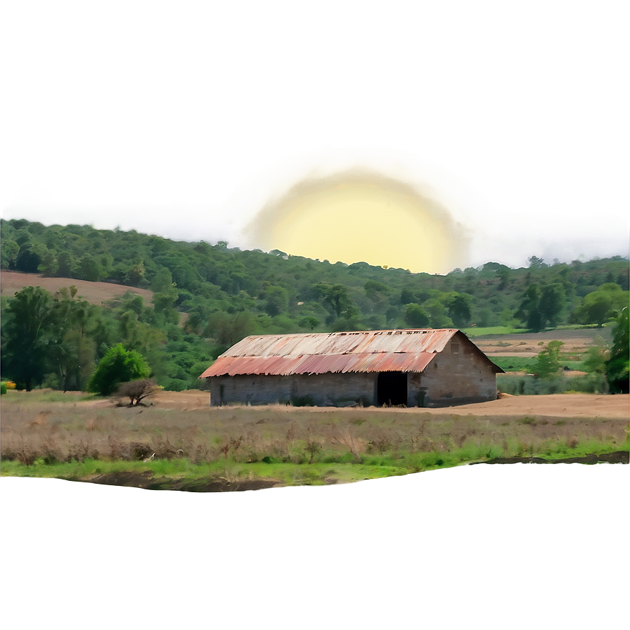 Sunny Countryside View Png Gex PNG image