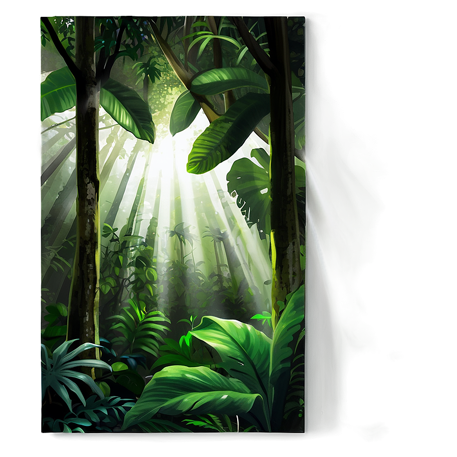 Sunrays In A Lush Jungle Png 29 PNG image