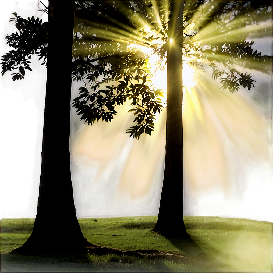 Sunrays Through Trees Png 06272024 PNG image