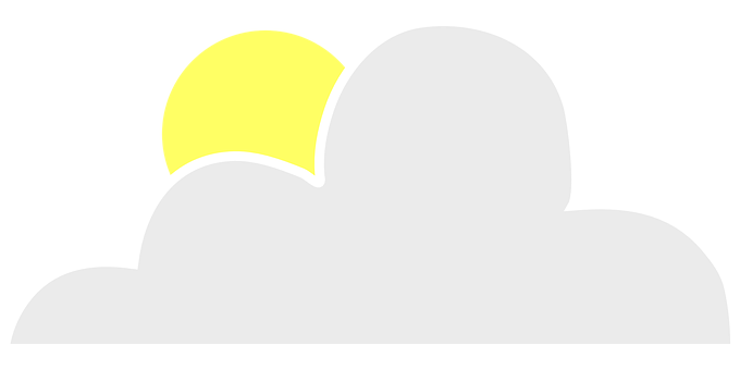 Sunrise Cloud Vector Illustration PNG image