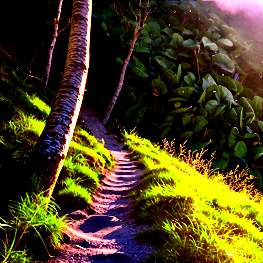 Sunrise Hiking Path Png Vtk49 PNG image